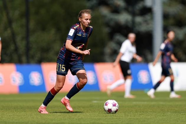 SZCZECIN, 24.08.2025 MECZ EKSTRALIGI KOBIET W PILCE NOZNEJ -- WOMENS EKSTRALIGA MATCH POGON SZCZECIN - REKORD BIELSKO-BIALA NZ JULIA BRZOZOWSKA FOT. KRZYSZTOF CICHOMSKI NEWSPIX.PL --- newspix.pl