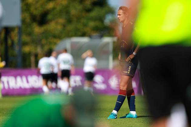 SZCZECIN, 24.08.2025 MECZ EKSTRALIGI KOBIET W PILCE NOZNEJ -- WOMENS EKSTRALIGA MATCH POGON SZCZECIN - REKORD BIELSKO-BIALA NZ KORNELIA OKONIEWSKA FOT. KRZYSZTOF CICHOMSKI NEWSPIX.PL --- newspix.pl