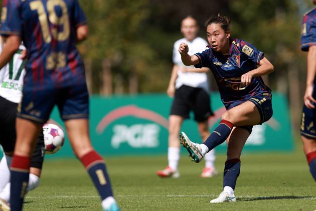 SZCZECIN, 24.08.2025 MECZ EKSTRALIGI KOBIET W PILCE NOZNEJ -- WOMENS EKSTRALIGA MATCH POGON SZCZECIN - REKORD BIELSKO-BIALA NZ SUZUKA YOSUE FOT. KRZYSZTOF CICHOMSKI NEWSPIX.PL --- newspix.pl