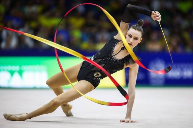 41st FIG Rhythmic gymnastics, Rhythmische Sportgymnastik, RSG World Championships; 24.08.2025 Darja Varfolomeev (Germany) at apparatus finals; 41st FIG Rhythmic Gymnastics World Championships at 24.08.2025 in the Parque Olimpico (Carioca 1) in Rio de Janeiro (Brazil). Copyright: xBEAUTIFULxSPORTS U.xFassbenderx