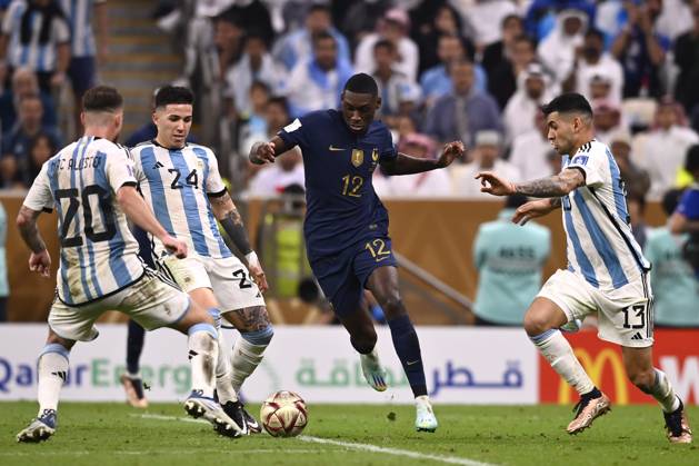 Foto Fabio Ferrari LaPresse - 18 Dicembre 2022 Lusail, Qatar - - Calcio - Qatar 2022 - Coppa del Mondo Fifa - Argentina vs Francia - Finale - Lusail Iconic Stadium - Nella foto: Christopher Nkunku (FRA) December 18, 2022 Lusail, Qatar - sport - Soccer - Qatar 2022- FIFA World Cup, WM, Weltmeisterschaft, Fussball - Argentina vs Francia - Final - Lusail Iconic Stadium In the pic: Christopher Nkunku (FRA) Copyright: xFabioxFerrari LaPressex