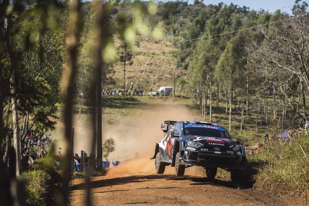 AUTO - WRC, Motorsport Rallye, WM - RALLY DEL PARAGUAY 2025 17 SÃ bastien OGIER, Vincent LANDAIS, Toyota GR Yaris Rally1, action during the 2025 Rally del Paraguay, 10th round of the 2025 WRC World Rally Car Championship, from August 28 to 31, 2025 at Encarnacion, Itapua, Paraguay - EncarnacionParaguay Copyright: xNikosxKatikisx