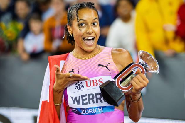 Weltklasse Zürich 2025; 28.08.2025 Audrey Werro aus der Schweiz während des Leichtathletik-Meetings Weltklasse Zürich (Diamond League) im Letzigrund Stadion, Zürich, Schweiz, am 28. August 2025 Copyright: xBEAUTIFULxSPORTS TobiasxLacknerx