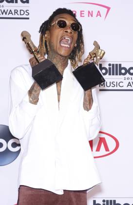 May 22, 2016 - Las Vegas, NV, United States - 22 May 2016 - Las Vegas, NV - Wiz Khalifa. 2016 Billboard Music Awards from the T-Mobile Arena - Photo Room. Credit: mjt AdMedia Copyright: xMjt Admediax