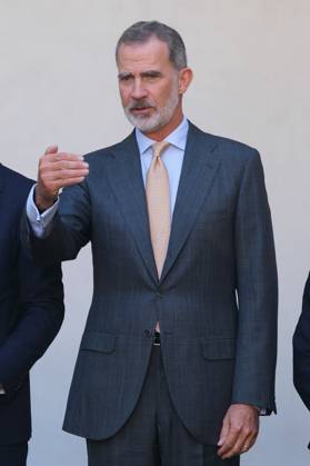 September 20, 2022, Madrid, Spain: King Felipe VI of Spain seen during the delivery of the Camino Real Award on its fifth edition at the auditorium of the University of Alcala, in Alcala de Henares, Madrid. The Camino Real award has been granted by the Franklin Institute of the University of Alcala, which recognizes the professional work of Spaniards who in an outstanding and exemplary way project and enhance the positive image of Spain in the United States. The projection of the image of Spain in North America by the tennis player, means his triumph in the US Open (2019), as well as in previous editions of 2010, 2013, 2017 and in other tournaments played in North America. Copyright: xAtilanoxGarciax