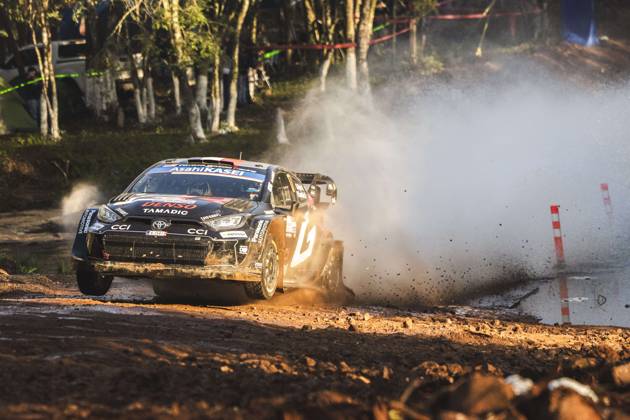 AUTO - WRC, Motorsport Rallye, WM - RALLY DEL PARAGUAY 2025 17 SÃ bastien OGIER, Vincent LANDAIS, Toyota GR Yaris Rally1, action during the 2025 Rally del Paraguay, 10th round of the 2025 WRC World Rally Car Championship, from August 28 to 31, 2025 at Encarnacion, Itapua, Paraguay - EncarnacionParaguay Copyright: xNikosxKatikisx
