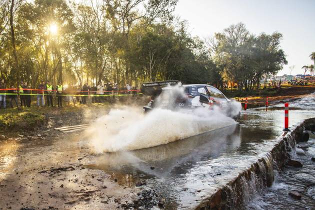 AUTO - WRC, Motorsport Rallye, WM - RALLY DEL PARAGUAY 2025 17 SÃ bastien OGIER, Vincent LANDAIS, Toyota GR Yaris Rally1, action during the 2025 Rally del Paraguay, 10th round of the 2025 WRC World Rally Car Championship, from August 28 to 31, 2025 at Encarnacion, Itapua, Paraguay - EncarnacionParaguay Copyright: xNikosxKatikisx