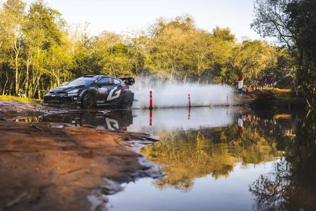 AUTO - WRC, Motorsport Rallye, WM - RALLY DEL PARAGUAY 2025 17 SÃ bastien OGIER, Vincent LANDAIS, Toyota GR Yaris Rally1, action during the 2025 Rally del Paraguay, 10th round of the 2025 WRC World Rally Car Championship, from August 28 to 31, 2025 at Encarnacion, Itapua, Paraguay - EncarnacionParaguay Copyright: xNikosxKatikisx