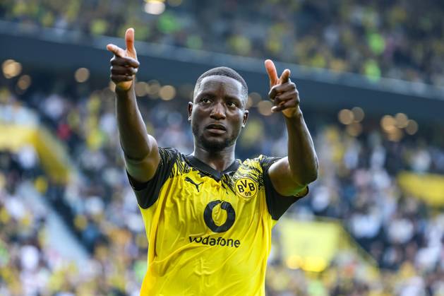 1. Bundesliga - Borussia Dortmund - 1. FC Union Berlin am 31.08.2025 im Signal Iduna Park in Dortmund Jubel, Torjubel, Torschuetze, Torschütze Serhou Guirassy (Dortmund 9) jubelt nach seinem Tor zum 1 zu 0