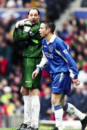 990307 Fotboll, Premier League, Manchester United, ManU - Chelsea, 0-0: Ed De Grey, malvakt i Chelsea. Copyright: BILDBYRAN BB990307BB052