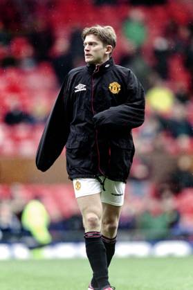 990307 Fotboll, Premier League, Manchester United, ManU - Chelsea, 0-0: Jesper Blomqvist, Manchester United. Copyright: BILDBYRAN BB990307BB055