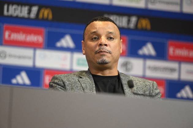 Football : press conference, PK, Pressekonferenz Olympique Lyonnais 03 09 202 Mathieu Louis-Jean, Director of Recruitment at Olympique Lyonnais during the press conference at the Groupama Stadium in Decines-Charpieu, September 3, 2025  Copyright: xALLILI_MOURADx