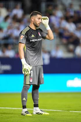 September 6, 2025, Malaga, Malaga, SPAIN: Luca Zidane of Granada CF looks on during the Spanish league, LaLiga Hypermotion, football match played between Malaga CF and Granada CF at La Rosaleda stadium on September 6, 2025, in Malaga, Spain. Malaga SPAIN - ZUMAa181 20250906_zaa_a181_125 Copyright: xJoaquinxCorcherox