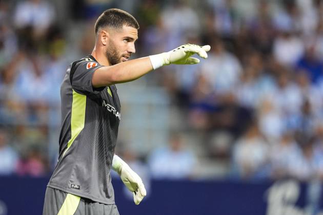 September 6, 2025, Malaga, Malaga, SPAIN: Luca Zidane of Granada CF gestures during the Spanish league, LaLiga Hypermotion, football match played between Malaga CF and Granada CF at La Rosaleda stadium on September 6, 2025, in Malaga, Spain. Malaga SPAIN - ZUMAa181 20250906_zaa_a181_128 Copyright: xJoaquinxCorcherox