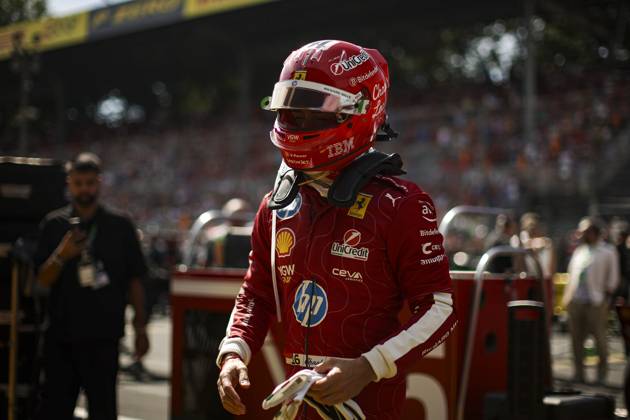F1 - ITALIAN GRAND PRIX 2025 LECLERC Charles (mco), Scuderia Ferrari SF-25, portrait during the 2025 Formula 1 Pirelli Grand Premio d™Italia, 2025 Italian Grand Prix, 16th round of the 2025 FIA Formula One World Championship, WM, Weltmeisterschaft from September 5 to 7, 2025 on the Autodromo Nazionale Monza, in Monza, Italy - MonzaItaly Copyright: xXavixBonillax