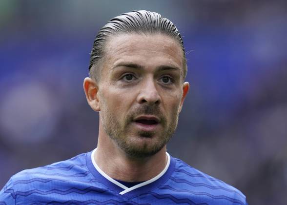 Liverpool, England, 13th September 2025. Jack Grealish of Everton during the Everton vs Aston Villa Premier League match at Hill Dickinson Stadium, Liverpool. Picture credit should read: Andrew Yates Sportimage EDITORIAL USE ONLY. No use with unauthorised audio, video, data, fixture lists, club league logos or live services. Online in-match use limited to 120 images, no video emulation. No use in betting, games or single club league player publications. SPI_036_AY_EVERTON_VILLA SPI-4134-0030