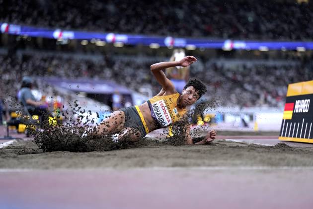 MIHAMBO Malaika Team GER 1.TAG Abend Session Qualifikation Weitsprung der Frauen Leichtathletik Weltmeisterschaften 2025 in Tokyo Tokyo am 13.09.2023 Copyright: xLacixPerenyix