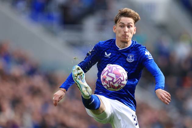 Football - Premier League - Everton v Aston Villa 13th September 2025 - Premier League - Everton v Aston Villa - James Garner of Everton - Photo: Simon Stacpoole Offside. Liverpool UK Copyright: xSimonxStacpoolexOffside