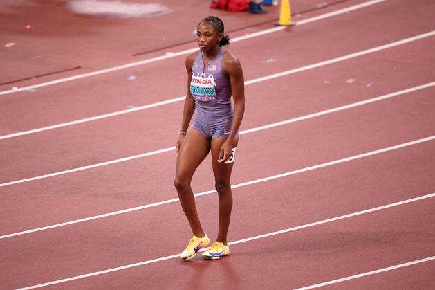 Day 2 - World Athletics Championships Tokyo 2025 Melissa Jefferson-Wooden (USA) participates in the World Athletics Championships 2025 at the National Stadium in Tokyo, Japan, on September 14, 2025. Tokyo Tokyo Japan Copyright: xMIxNewsx originalFilename:fletcher-worldath250914_npezl