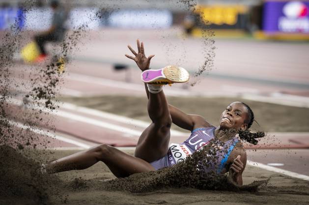 World Athletics Championships; Tokyo, 16.09.2025 Jasmine Moore (USA) an Tag 4 der World Athletics Championships im National Stadium in Tokyo, Japan am 16.09.2025. Copyright: xBEAUTIFULxSPORTS AxelxKohringx