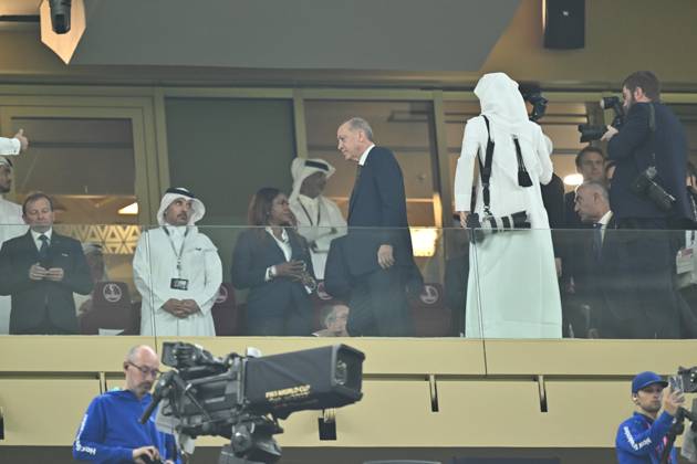 Argentina v France: FIFA World Cup, WM, Weltmeisterschaft, Fussball 2022 Final LUSAIL CITY, QATAR - DECEMBER 18: Turkish President Recep Tayyip Erdogan arrives at the Lusail Stadium prior the FIFA World Cup Qatar 2022 Final match between Argentina and France on December 18, 2022 in Lusail City, Qatar. Doha Qatar. Editorial use only. Please get in touch for any other usage. Copyright: x2025xAnadoluxMustafaxYalcınx