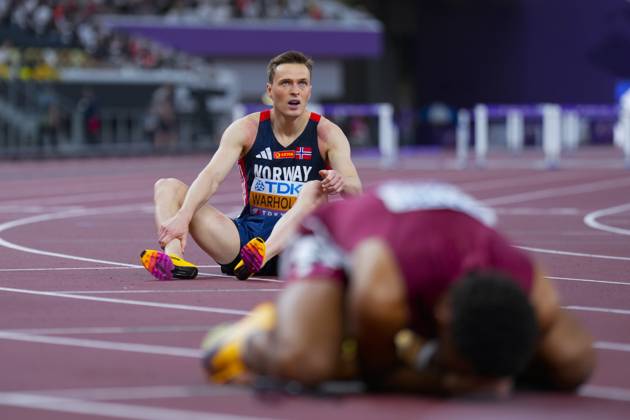World Athletics Championships in Tokyo 2025 Tokyo, Japan 20250919 Karsten Warholm during the final of the 400 meter hurdles at the World Championships in Tokyo on Friday Photo Heiko Junge NTB Tokyo Japan EDITORIAL USE ONLY RESTRICTED USE FOR BETTING COMPANIES  Copyright: xHeikoxJungex xNTBx