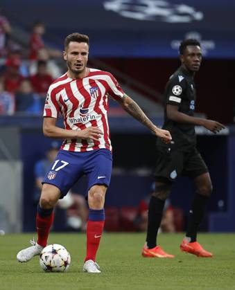 Atletico Madrid v Club Brugge - UEFA Champions League MADRID, SPAIN - OCTOBER 12: Atletico Madrid s player Saul Niguez in action during the UEFA Champions League Group B football match between Atletico Madrid and Club Brugge at Civitas Metropolitano Stadium in Madrid, Spain on October 12, 2022. Madrid Spain. Editorial use only. Please get in touch for any other usage.  Copyright: x2025xAnadoluxBurakxAkbulutx
