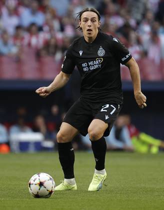 Atletico Madrid v Club Brugge - UEFA Champions League MADRID, SPAIN - OCTOBER 12: Casper Nielsen of Club Brugge in action during the UEFA Champions League Group B football match between Atletico Madrid and Club Brugge at Civitas Metropolitano Stadium in Madrid, Spain on October 12, 2022. Madrid Spain. Editorial use only. Please get in touch for any other usage.  Copyright: x2025xAnadoluxBurakxAkbulutx