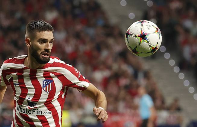 Atletico Madrid v Club Brugge - UEFA Champions League MADRID, SPAIN - OCTOBER 12: Yannick Carrasco of Atletico Madrid in action during the UEFA Champions League Group B football match between Atletico Madrid and Club Brugge at Civitas Metropolitano Stadium in Madrid, Spain on October 12, 2022. Madrid Spain. Editorial use only. Please get in touch for any other usage.  Copyright: x2025xAnadoluxBurakxAkbulutx
