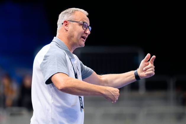 Krefeld: Handball wU20 Laenderspiel - Deutschland - Niederlande Trainer Christopher Nordmeyer (Deutschland) Krefeld Yayla Arena Deutschland