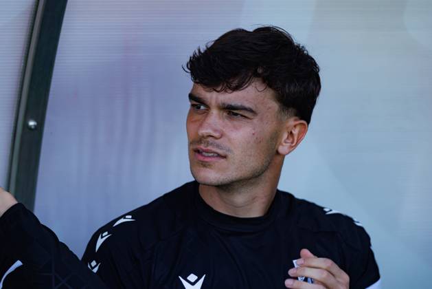 Miguel Nobrega seen during Liga Portugal game between teams of FC Alverca and Vitoria SC (Maciej Rogowski Ball Raw Images) Alverca Complexo Desportivo Alverca Portugal Copyright: xMaciejxRogowskix maciejrogowski_alverca_vitoriasc_2526-056
