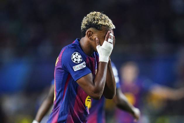 ESP: FC Barcelona, Barca v Paris Saint Germain. UEFA Champions League. Matchday 2. Lamine Yamal of FC Barcelona during the UEFA Champions League match, between FC Barcelona and Paris Saint Germain PSG, Lluis Companys Stadium on October 1, 2025 in Barcelona, Spain. kpng Copyright: xSergioxRuizx xPRESSINx PS_2501001_BAR_PSG_2526_054