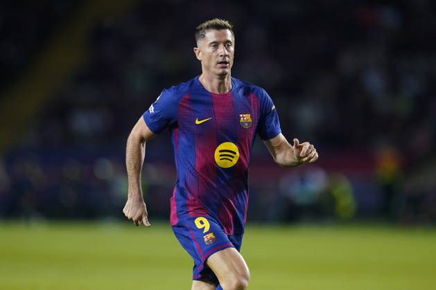ESP: FC Barcelona, Barca v Paris Saint Germain. UEFA Champions League. Matchday 2. Robert Lewandowski of FC Barcelona during the UEFA Champions League match, between FC Barcelona and Paris Saint Germain PSG, Lluis Companys Stadium on October 1, 2025 in Barcelona, Spain. kpng Copyright: xSergioxRuizx xPRESSINx PS_2501001_BAR_PSG_2526_152