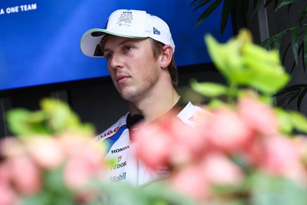 F1 - SINGAPORE GRAND PRIX 2025 LAWSON Liam (nzl), Visa Cash App RB F1 Team VCARB02, portrait during the 2025 Formula 1 Singapore Grand Prix, 18th round of the 2025 FIA Formula One World Championship, WM, Weltmeisterschaft from October 3 to 5, 2025 on the Marina Bay Street Circuit, in Singapore - SingaporeSingapore Copyright: xEricxAlonsox