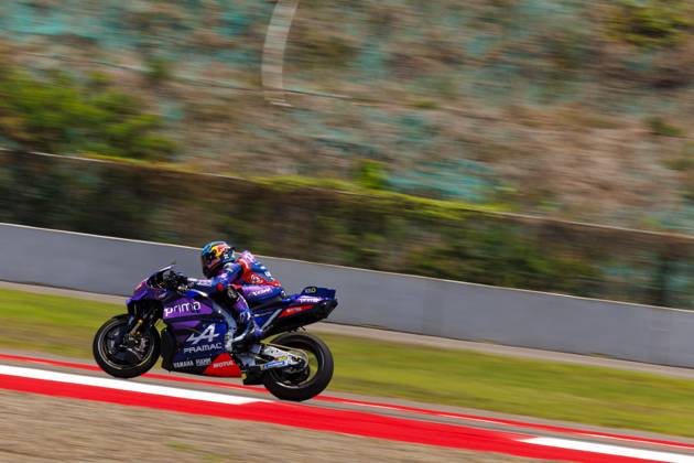 October 3, 2025, Mandalika, Indonesia: Number 88 Prima Pramac Yamaha rider Miguel Oliveira competes during the free practice 1 at the 2025 Pertamina Grand Prix of Indonesia. Mandalika Indonesia - ZUMAs197 20251003_aaa_s197_069 Copyright: xStephenxBlackberryx