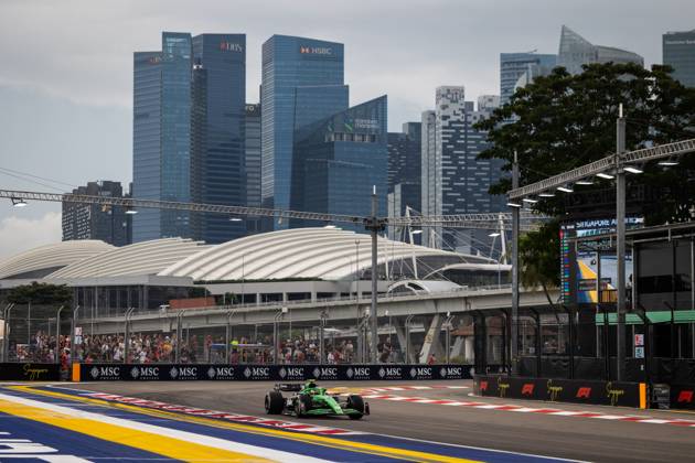 F1 - SINGAPORE GRAND PRIX 2025 05 BORTOLETO Gabriel (bra), Stake F1 Team Kick C45, action during the 2025 Formula 1 Singapore Grand Prix, 18th round of the 2025 FIA Formula One World Championship, WM, Weltmeisterschaft from October 3 to 5, 2025 on the Marina Bay Street Circuit, in Singapore - SingaporeSingapore Copyright: xDPPIx