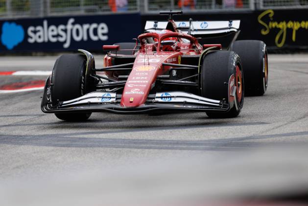 October 3, 2025, Singapore, Singapore: Charles Leclerc of Monaco drives the (16) Scuderia Ferrari HP SF-25 during practice session one ahead of the F1 Grand Prix of Singapore at the Marina Bay Street Circuit. Singapore Singapore - ZUMAs197 20251003_aaa_s197_116 Copyright: xGeorgexHitchensx