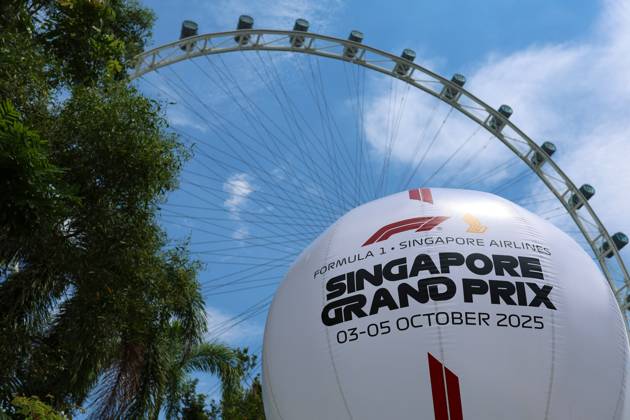 FORMULE 1 : Grand prix de Singapour - 03 10 2025 Atmosphere during the 2025 Formula One Singapore Grand Prix, 18th round of the 2025 Formula 1 World Championship, WM, Weltmeisterschaft taking place from October 03 to 05, 2025 on the Marina Bay Street circuit in Singapore (SGP) SINGAPORESingapore Copyright: xMPSxAGENCYx