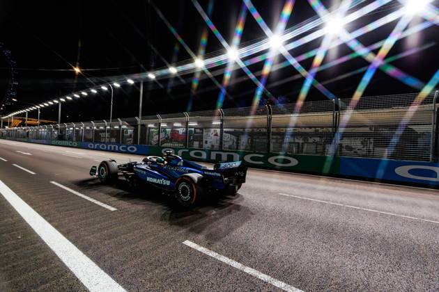 October 3, 2025, Singapore, Singapore: Alexander Albon of Thailand drives the (23) Williams Racing FW47 Mercedes during practice session two ahead of the F1 Grand Prix of Singapore at the Marina Bay Street Circuit. Singapore Singapore - ZUMAs197 20251003_aaa_s197_487 Copyright: xGeorgexHitchensx