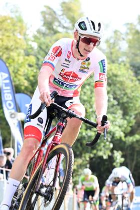 Belgian Michael Vanthourenhout pictured in action during the men s elite race of the Exact Cross, stage 1 (out of 7) in the Exact Cross cyclocross competition, in Meulebeke, on Saturday 04 October 2025. MAARTENxSTRAETEMANS x136060764x