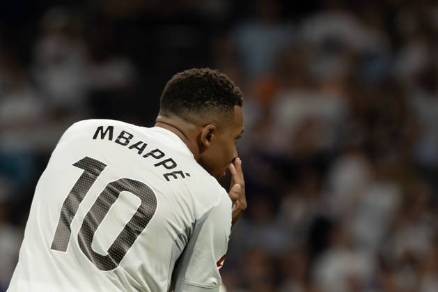 October 4, 2025, Madrid, Spain: Kylian MbappÃ Real Madrid celebrate a goal during the EA SPORTS La Liga 2025-2026 match between Real Madrid and Villarreal CF played at the Santiago BernabÃ u Stadium. Final score: Real Madrid 3 - 1 Villarreal CF Madrid Spain - ZUMAs197 20251004_aaa_s197_990 Copyright: xDavidxCanalesx