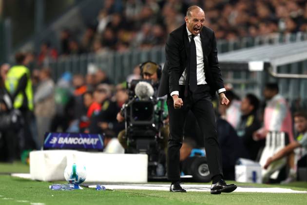 Juventus Fc - Ac Milan Massimiliano Allegri, head coach of Ac Milan gestures during the Serie A match beetween Juventus Fc and Ac Milan at Allianz Stadium on October 5, 2025 in Turin, Italy . Torino Allianz Stadium Italy Copyright: xMarcoxCanonierox