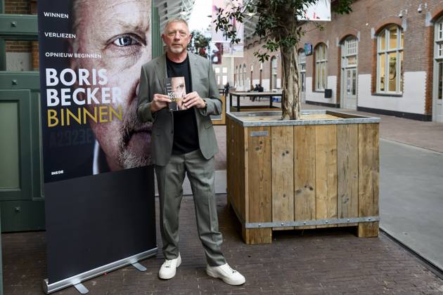Amsterdam, The Netherlands, 2025-10-08 17:39:47 AMSTERDAM, 08-10-2025, De Hallen Boris Becker before the program Eva in connection with his book Binnen. PHOTO: NLBeeld Patrick van Emst Credit: NL Beeld Patrick van Emst Copyright: xx x