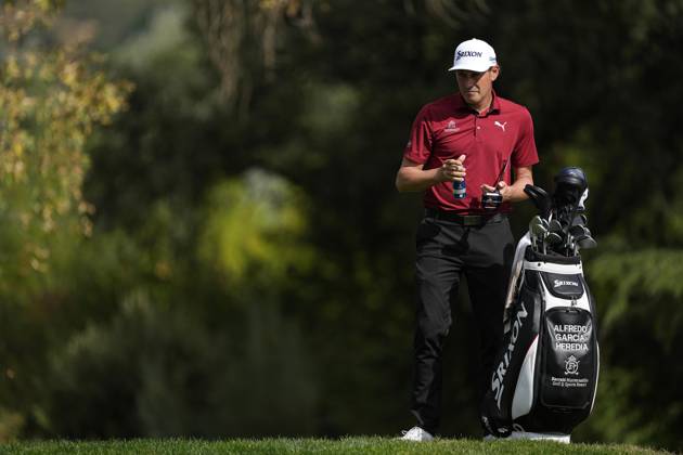 October 10, 2025, Madrid, Madrid, Spain: Alfredo Garcia-Heredia of Spain during the Open de Espao±a presented by Madrid, R2, golf tournament of DP World Tour at Club de Campo Villa de Madrid on October 10, 2025, in Madrid, Spain. Madrid Spain - ZUMAƒÂ±A 20251010_zaa_a181_190 Copyright: xOscarxJ.xBarrosox