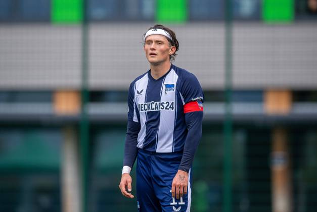 Fussball, Herren, Saison 2025 26, Testspiel, VfL Wolfsburg - Hertha BSC, Fabian Reese (Hertha BSC), 08.10. 2025, Copyright: xSebastianxRäppold MatthiasxKochx