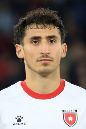 MOHAMMAD ABUALNADI, Giordania, Amichevole, Friendly match, 2025-26, Albania vs Jordan 4-2, 14-10-2025, Primo piano, Head shot, Close up CALCIO 2025-26 AMICHEVOLE ALBANIA-GIORDANIA 4-2