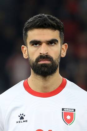 NIZAR AL RASHDAN, Giordania, Amichevole, Friendly match, 2025-26, Albania vs Jordan 4-2, 14-10-2025, Primo piano, Head shot, Close up CALCIO 2025-26 AMICHEVOLE ALBANIA-GIORDANIA 4-2