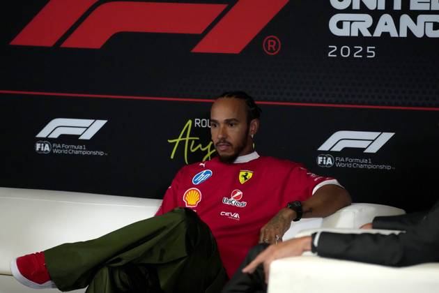 16.10.2025, Circuit of The Americas, Austin, FORMULA 1 MSC CRUISES UNITED STATES GRAND PRIX 2025 , im Bild Lewis Hamilton (GBR), Scuderia Ferrari HP (Photo by Hasan Bratic DeFodi Images) 16 10 2025, Circuit of The Americas, Austin, FORMULA 1 MSC CRUISES UNITED STATES GRAND PRIX 2025 , in the picture Lewis Hamilton GBR , Scuderia Ferrari HP Photo by Hasan Bratic DeFodi Images