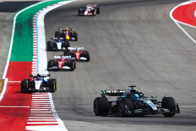 F1 - UNITED STATES GRAND PRIX 2025 63 RUSSELL George (gbr), Mercedes AMG F1 Team W16, action during the 2025 Formula 1 United States Grand Prix, 19th round of the 2025 FIA Formula One World Championship, WM, Weltmeisterschaft from October 17 to 19, 2025 on the Circuit of the Americas, in Austin, Texas, United States of America - AustinUnited States Copyright: xEricxAlonsox