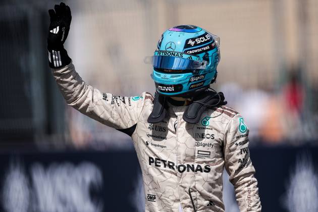 F1 - UNITED STATES GRAND PRIX 2025 RUSSELL George (gbr), Mercedes AMG F1 Team W16, portrait during the 2025 Formula 1 United States Grand Prix, 19th round of the 2025 FIA Formula One World Championship, WM, Weltmeisterschaft from October 17 to 19, 2025 on the Circuit of the Americas, in Austin, Texas, United States of America - AustinUnited States Copyright: xEricxAlonsox